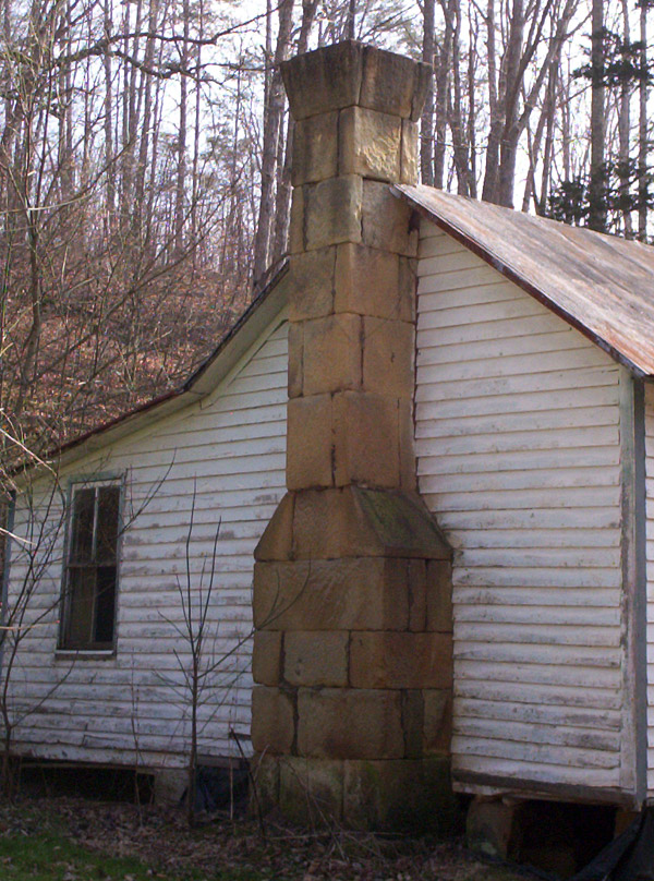 Beautifull old log cabin beam.