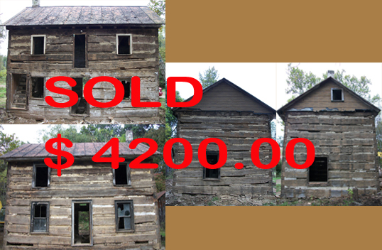 Double Pen Cabin with log center wall.